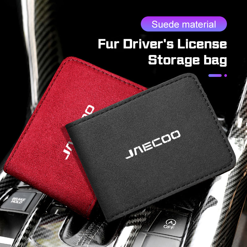 Luxury Bags Storage - Luxury Suede Car Driving License Cover