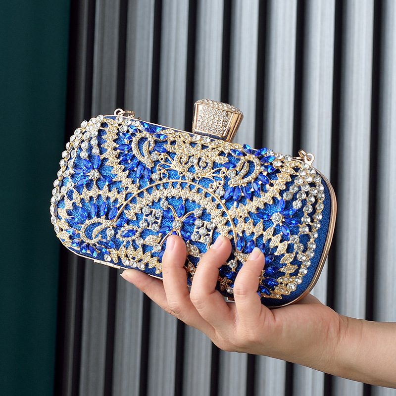 Luxury Bags Blue - Women Clutch Party Luxury Blue Evening