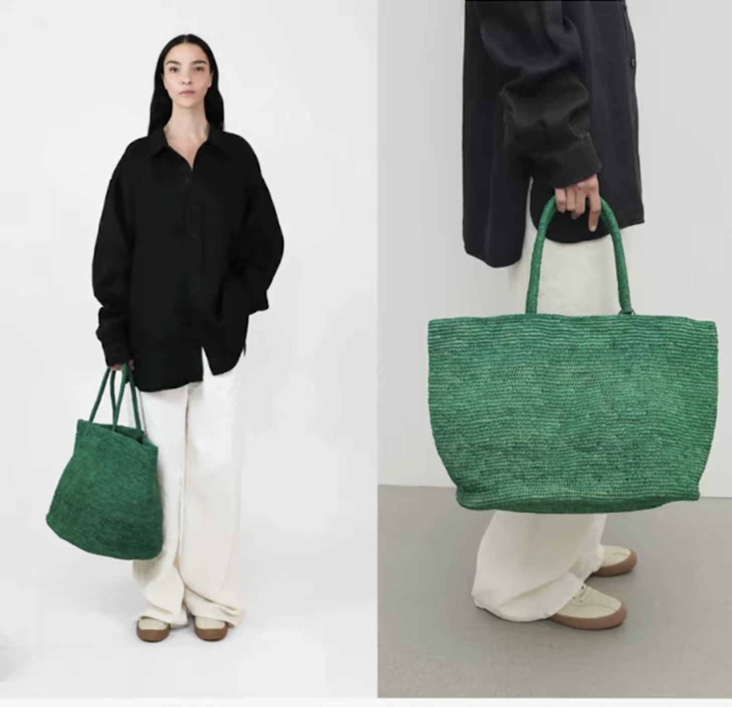 Luxury Bags For Summer - 2026 New Summer Handmade Raffia Large