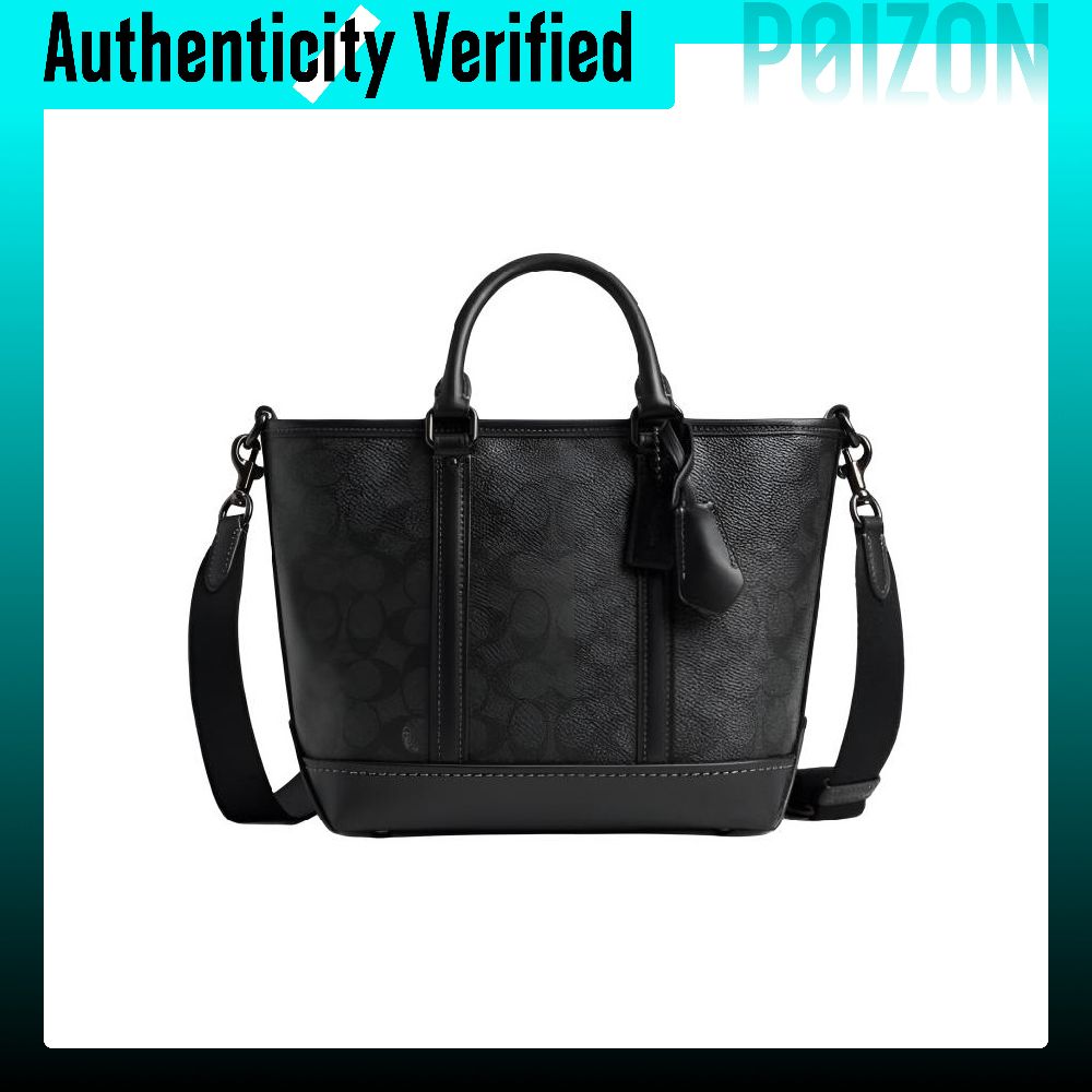 Luxury Bags Coach - COACH Metropolitan Signature Coated Canvas With