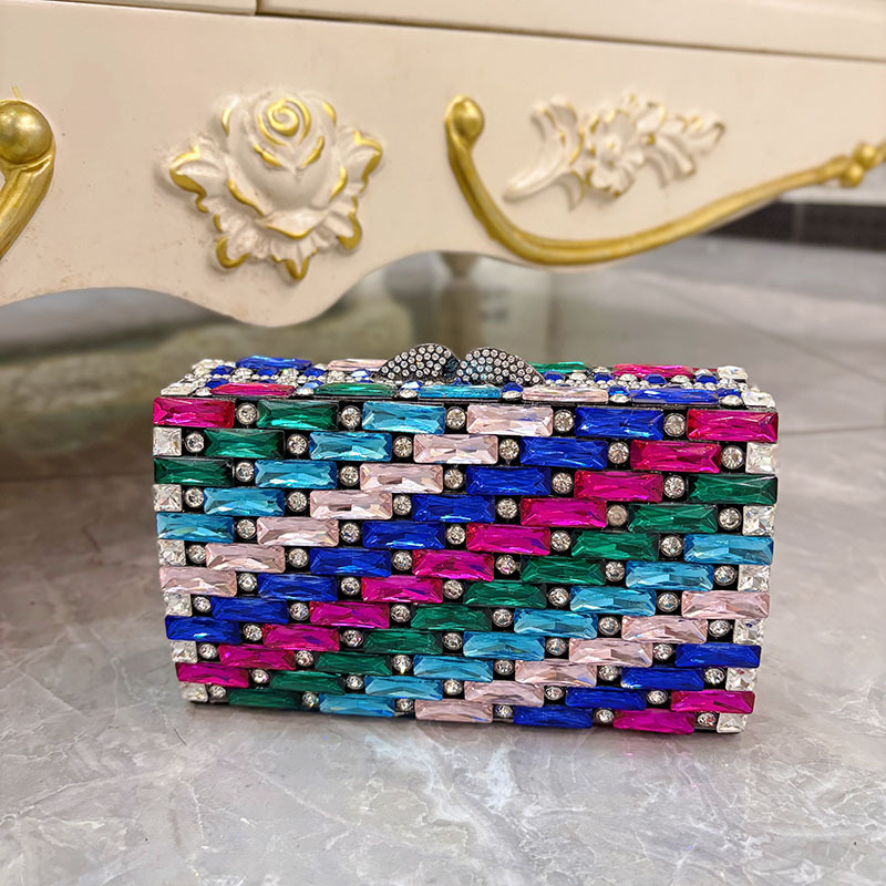 Female Blue Rhinestone Evening - đánh giá và giá Luxury Bags Blue