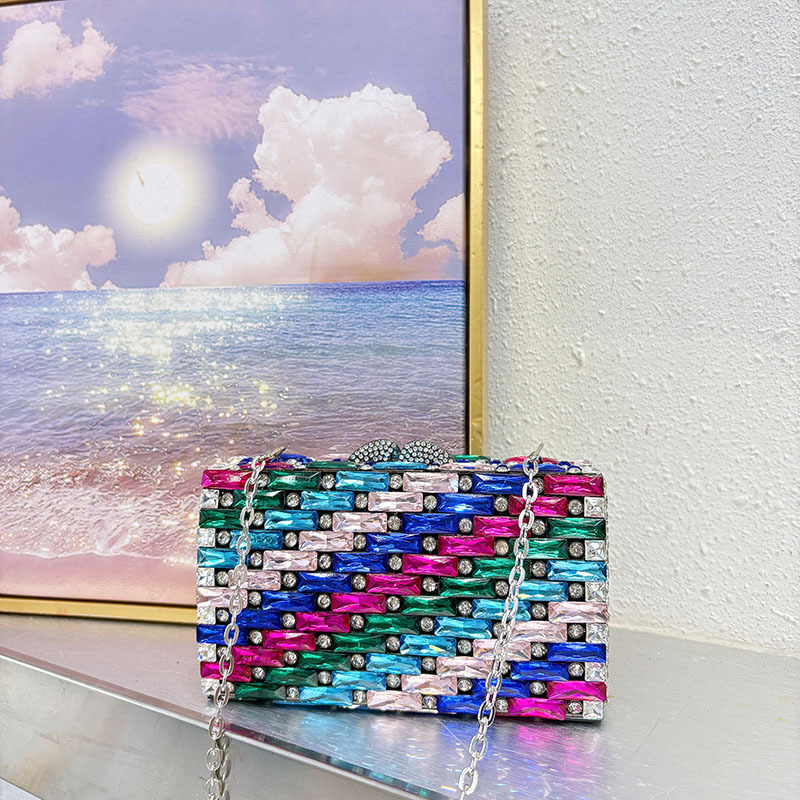 Female Blue Rhinestone Evening - đánh giá và giá Luxury Bags Blue