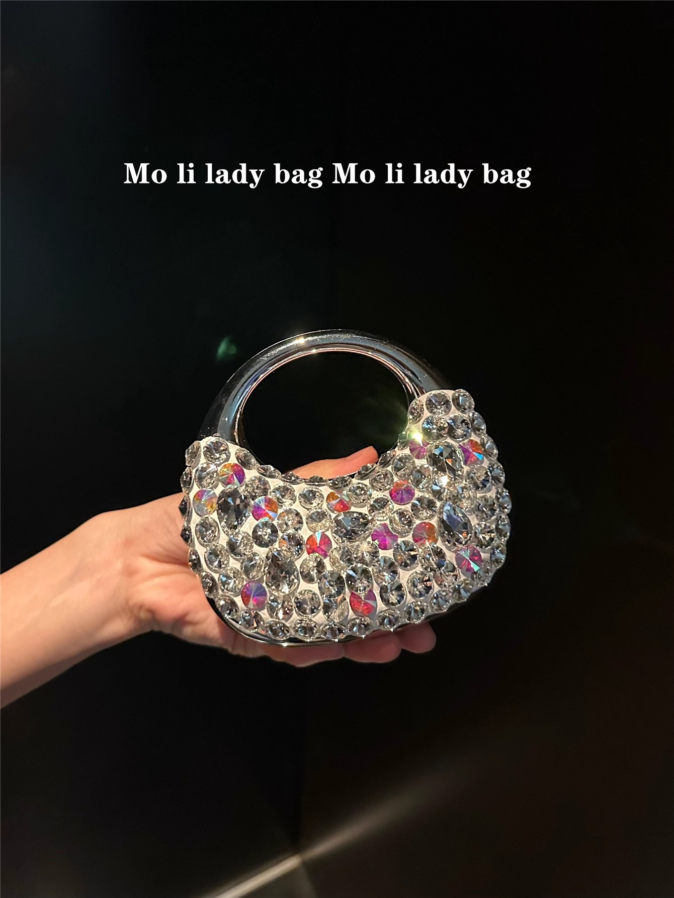 Glitter Acrylic Mini Bag Cryst - đánh giá và giá Mini Bag Evening Clutch