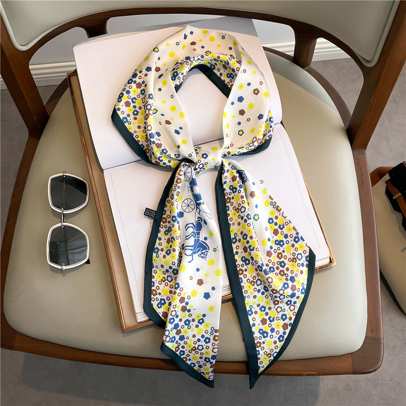 Fashion Print Long Silk Scarf  - đánh giá và giá Luxury Bags China