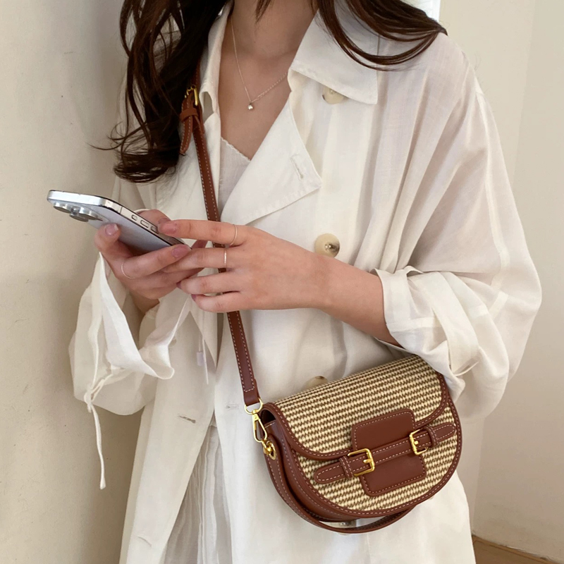 England Style Mini Straw Saddl - đánh giá và giá Luxury Bags Design