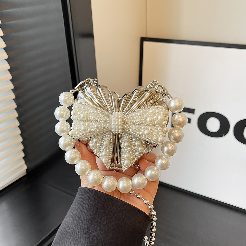 Sparkling Heart Shaped Clutch  - đánh giá và giá Mini Bag Evening Clutch
